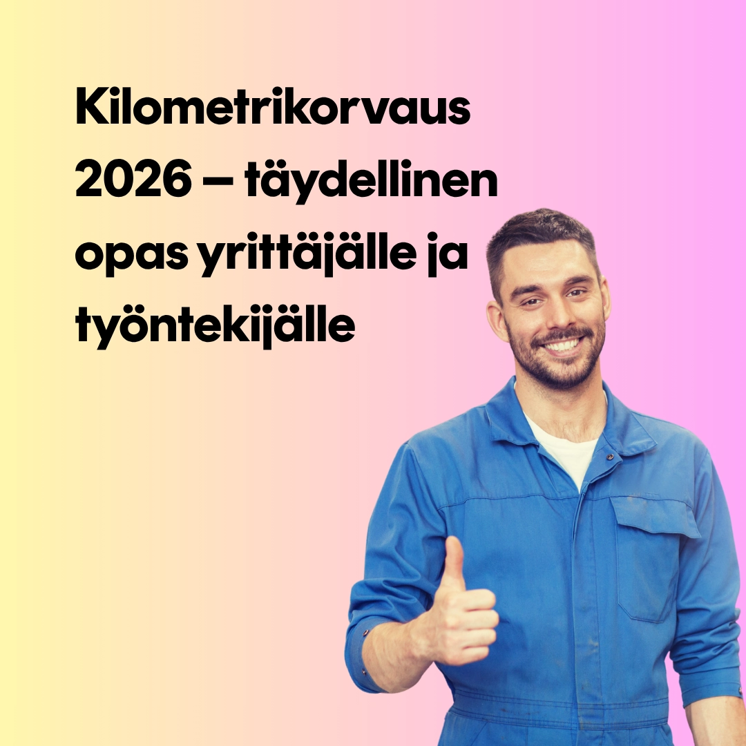 Kilometrikorvaus 2026 autokorjaamo yrittäjä työ vaatteissa