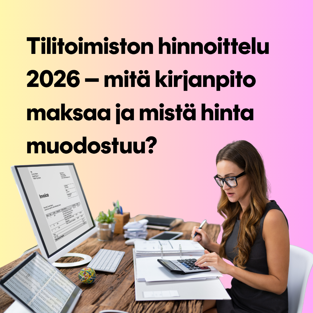 Tilitoimisto yrittäjän hinnoittelu