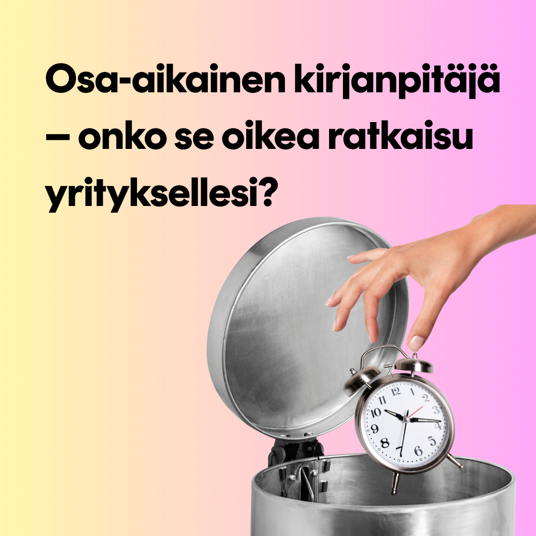 Osa aikainen kirjanpitäjä